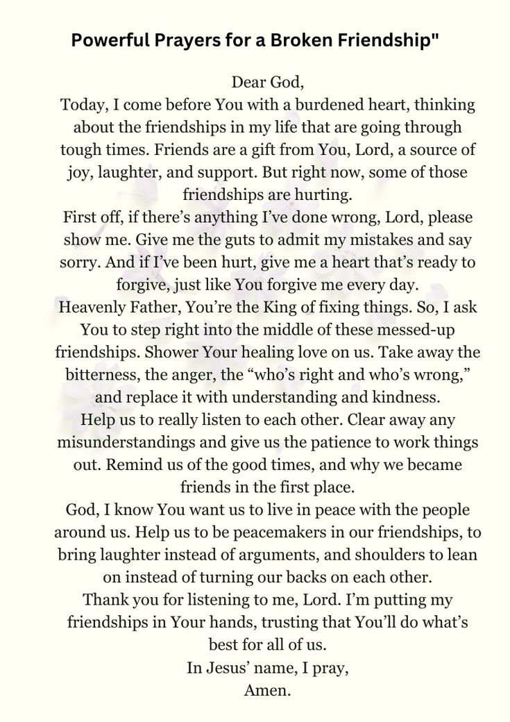 Friendships are precious, but sometimes they hit rough patches. Discover 5 heartfelt prayers that can help you find peace and mend a broken friendship. 🙏💔 #Prayers #BrokenFriendship #Healing #FriendshipGoals Mending Friendship Quotes, Prayers For Friends Healing, Broken Trust Friendship, Mending Friendships, Prayers For Friendship, Godly Friendship Quotes, Manifest Friends, Prayers For Friends, Breakthrough Prayers