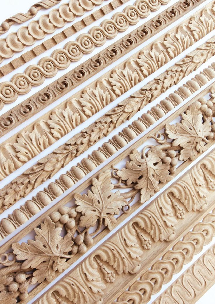 an intricately carved piece of wood