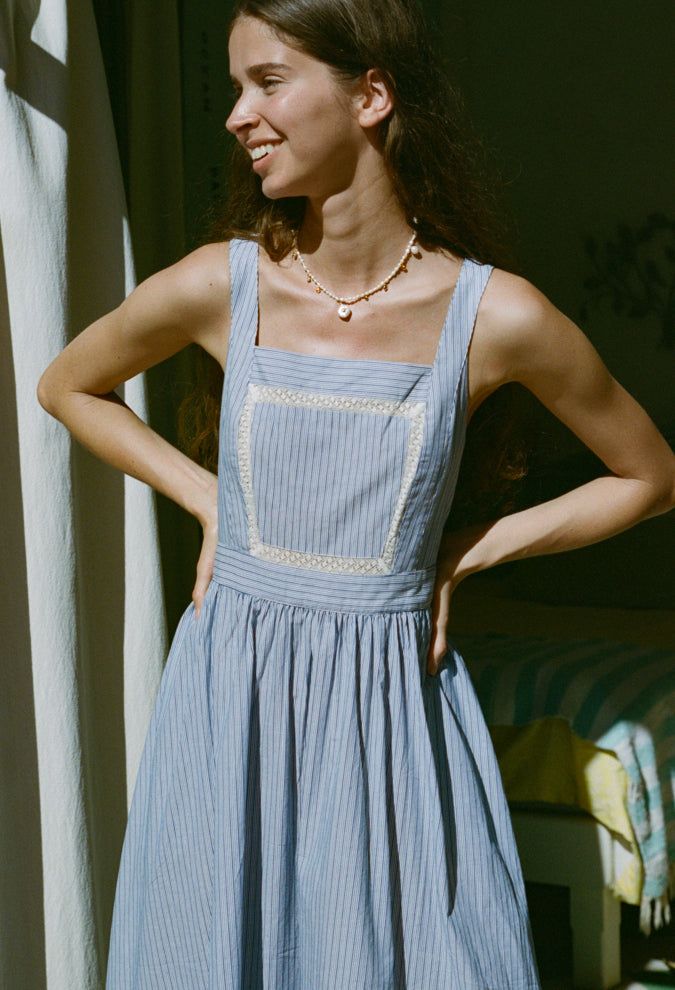 Ciao Lucia Freja Dress Vienna Franchescas Boutique Dresses, Ghingam Dresses, Dress Patterns Beginner, Vintage Sun Dresses, Casual Dress Sewing Pattern, Belt With Dress Outfit, Classic Americana Style, Gunnie Sax Dress, House Dresses Comfy