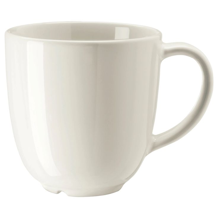 a white coffee cup on a white background