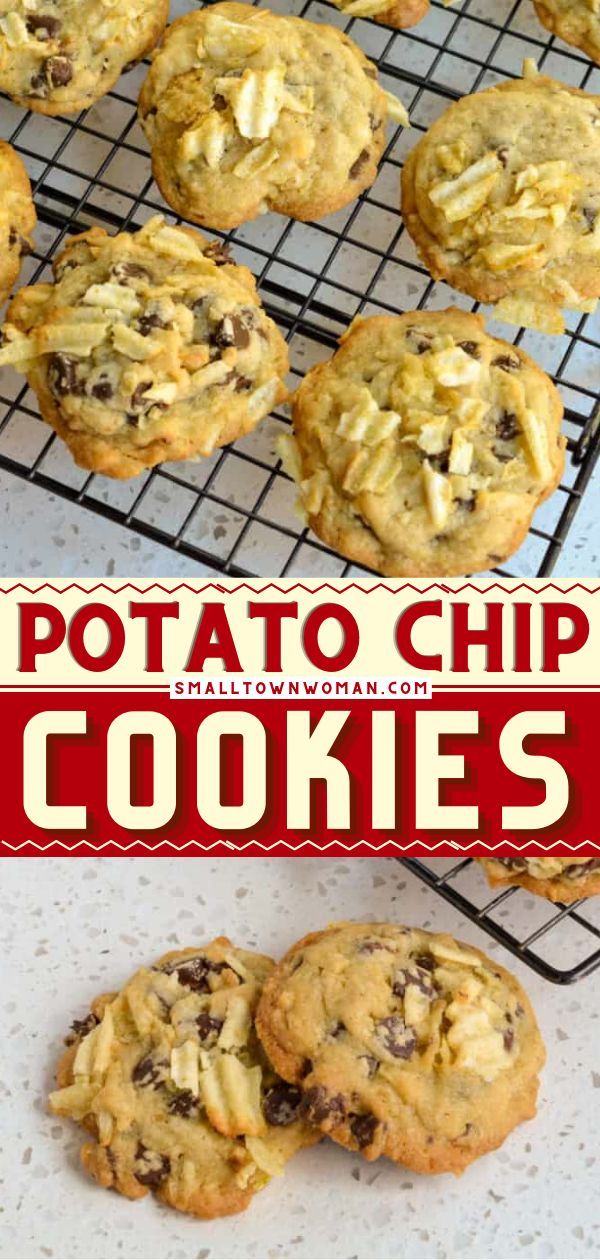 Potato Chip Cookies, potato chip cookies chocolate,holiday cookies Cookies With Chips, Summer Cookie Recipes, Chocolate Potato Chips, Potato Chip Recipes, Mayonnaise Cake, Potato Chip Cookies, Salty Cookies, Homemade Sugar Cookies, Cookie Spread