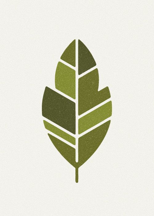 a green leaf logo on a white background