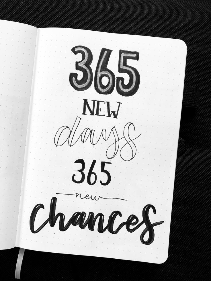 a notebook with the words 365 new, always 350 new changes written in black ink