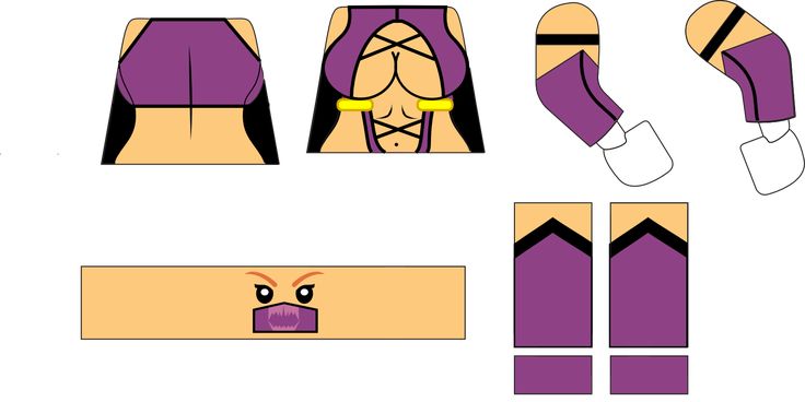 the paper doll is showing how to make it look like she's wearing purple