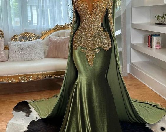 Etsy :: Your place to buy and sell all things handmade Prom Dresses Muslim, Green Velvet Prom Dress, Olive Green Prom Dress, Luxury Prom Dresses, Muslim Prom Dress, Olive Green Velvet, Prom Dress Inspo, Classy Prom, Green Wedding Dresses