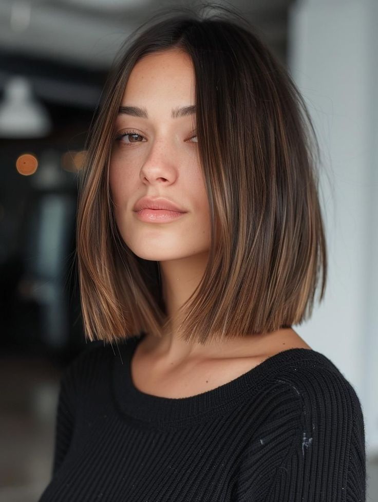 Zero Maintenance Haircut, Straight Hair Haircut Medium, Shoulder Length Haircut Straight Hair, Haircut Shoulder Length Straight, Above Shoulder Length Hair Straight, Shoulder Length Hair Women, Shoulder Length Haircut Straight, Shoulder Length Fine Hair, Straight Cut Hair