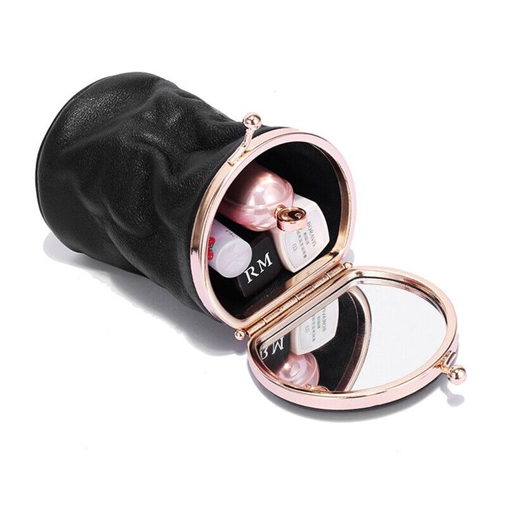 Genuine Leather Lipstick Cosmetic Bag Women Makeup Bag Mini Toiletry Pouch Bag | eBay Small Makeup Bag Leather, Functional Leather Pouch Cosmetic Bag, Elegant Leather Portable Cosmetic Bag, Chic Leather Cosmetic Bag For On-the-go, Brown Cosmetic Bag With Removable Pouch For On-the-go, Makeup Purse, Xmas Wishlist, Leather Makeup Bag, Women Makeup