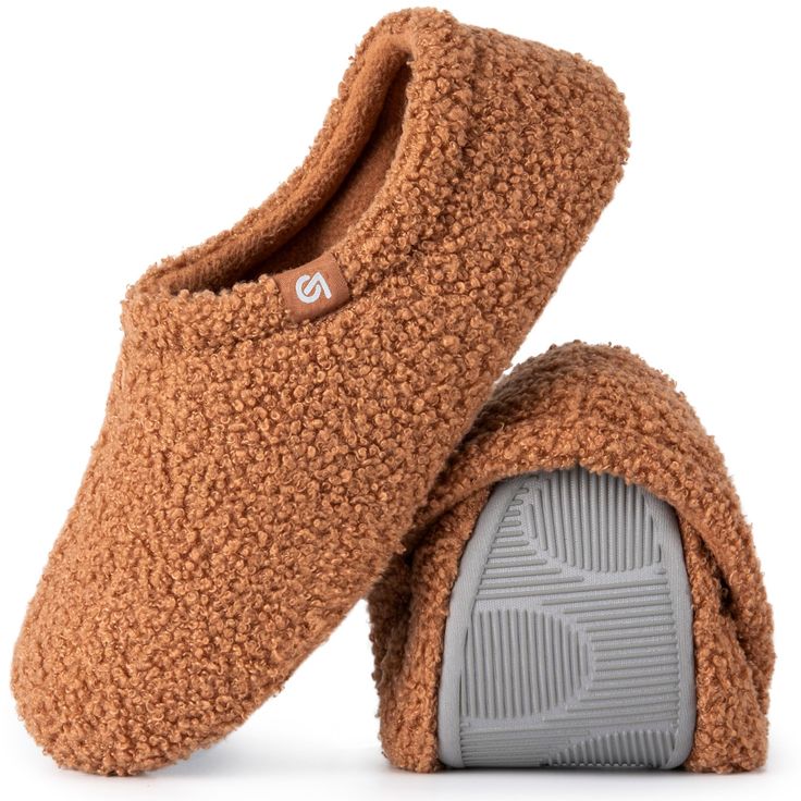 PRICES MAY VARY. COMFY FURRY TEDDY-LIKE PLUSH UPPER wraps your feet in the feeling of softness and enhances comfort in all seasons. The slip on loafer style house shoes make them perfect for all-day wearing whether indoor or outdoor MOISTURE-WICKING POLAR FLEECE insole design helps keep your feet dry and comfortable in summer. The womens slippers are also great as a gift for family or friends who love soft and comfortable footwear DURABLE RUBBER SOLE provides excellent traction and grip on the f Teddy Slippers, Fur Loafers, Best Slippers, Insole Design, Loafer Style, Comfortable Footwear, Plush Slippers, Comfortable Slippers, Fuzzy Slippers