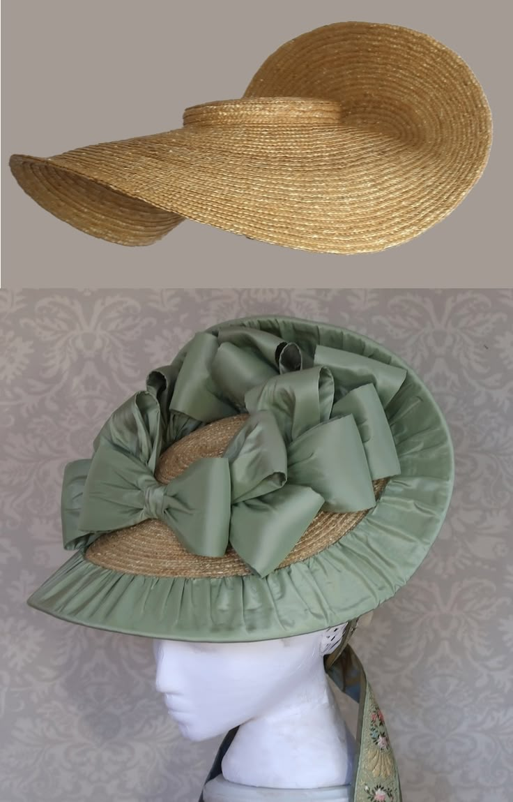 Downloadable Patterns & Kits – …out of a portrait Edwardian Hats Women Diy, Rococo Hat, 18th Century Hats, Historical Hats, Colonial Dress, Sewing Hats, 18th Century Dress, 18th Century Costume, Victorian Hats