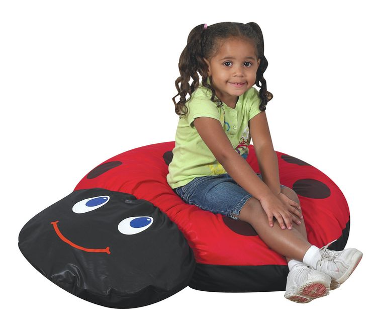 Ladybug Bean Bag Lounger Baby Bean Bag Chair, Childrens Bean Bags, Ladybug Baby Shower, Black Ladybug, Bean Bag Lounger, Baby Ladybug, Ladybug Theme, Kids Bean Bags, Bean Bag Sofa