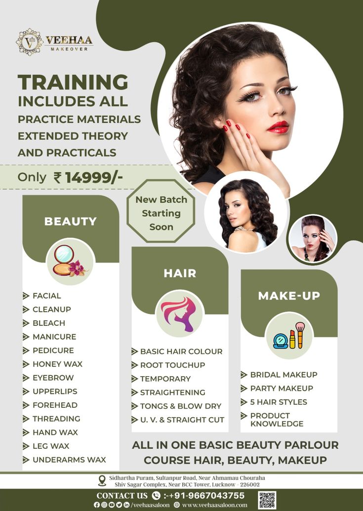 We are Providing the best Training for Hair Beauty and Makeup Course. Reasonable Prices with Free Demo, in Lucknow Hair Designing/Salon Courses/Beauty Parlour Courses/Makeup course. • Ground Floor, House No 786, Sultanpur Rd, Arjunganj, Ahmamau, Lucknow Call or DM for more information on +91-9667043755 #veehaaacademy #veehaamakeover #veehaasaloon #facetreatment #facialmassage #waxing #threading #hairspa #parlourcourse #salooncourse #bestfacetreatment #bookyourslots #beauty #makeup #makeupbyneha Logos, Beauty Course Poster, Parlour Poster Design, Parlour Makeup, Beauty Parlour Course, Beauty Parlour Makeup, Ground Floor House, Waxing Legs, Parlour Design