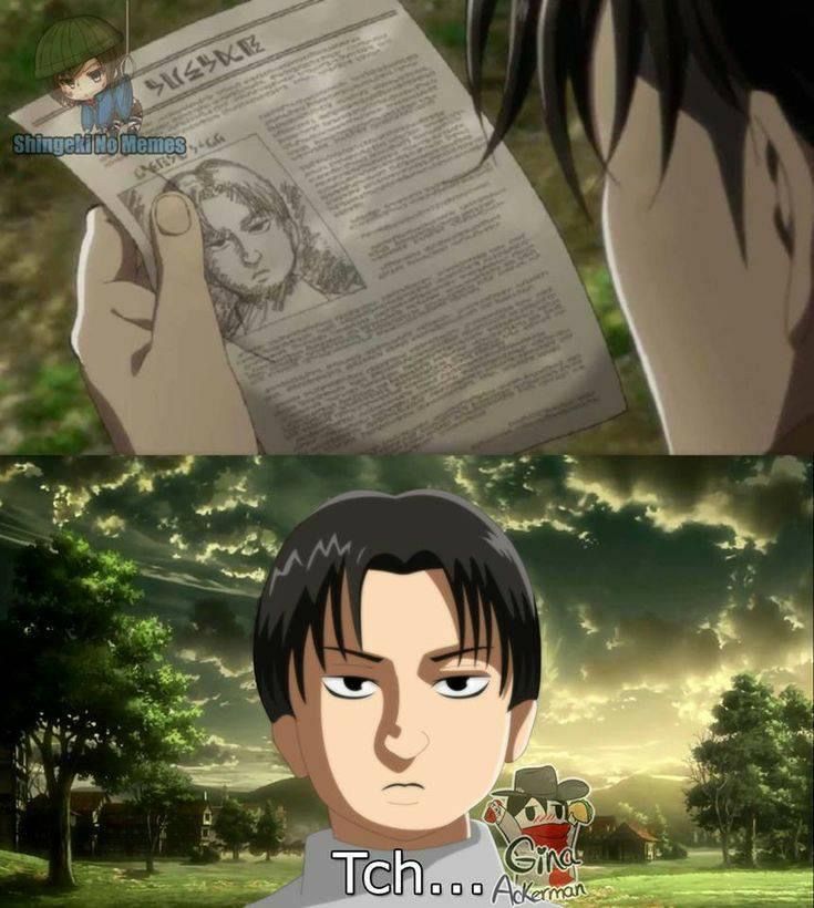 an anime character holding up a newspaper with the caption's name on it