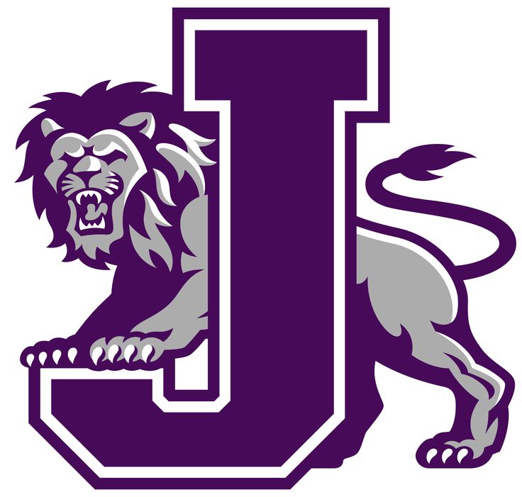 the letter j with a lion on it