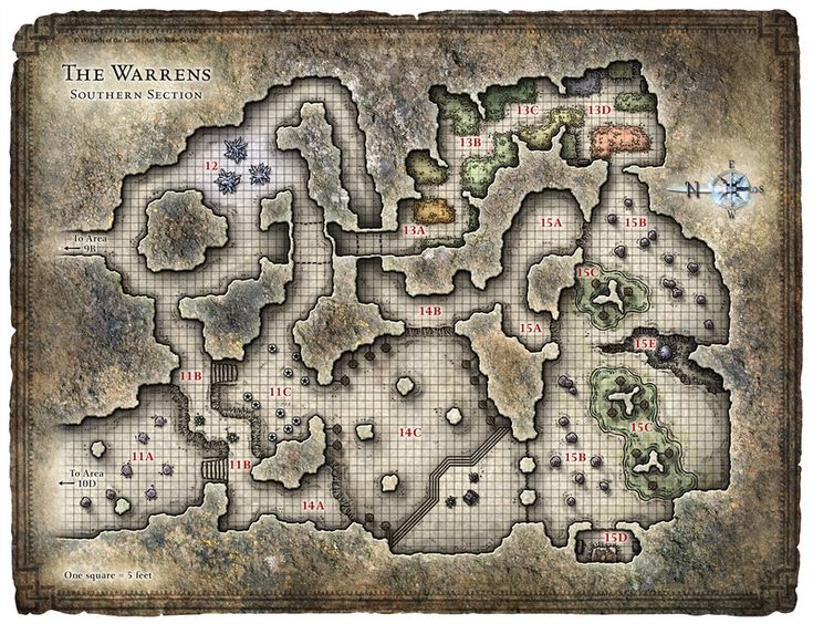 the map for the warhammers, with all its locations and names on it