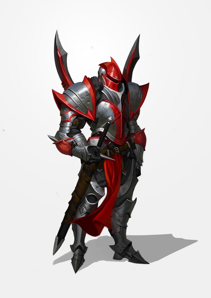 https://www.artstation.com/artwork/J5oEz Red Knight, Knight Armor, Knight Art, Dnd Art, Fantasy Monster, Fantasy Armor, Fantasy Warrior, Armor Concept, Anime Inspired