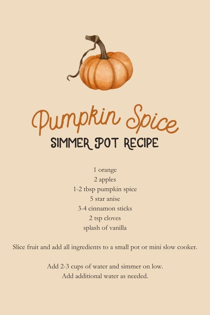 pumpkin spice recipe with instructions for how to make it