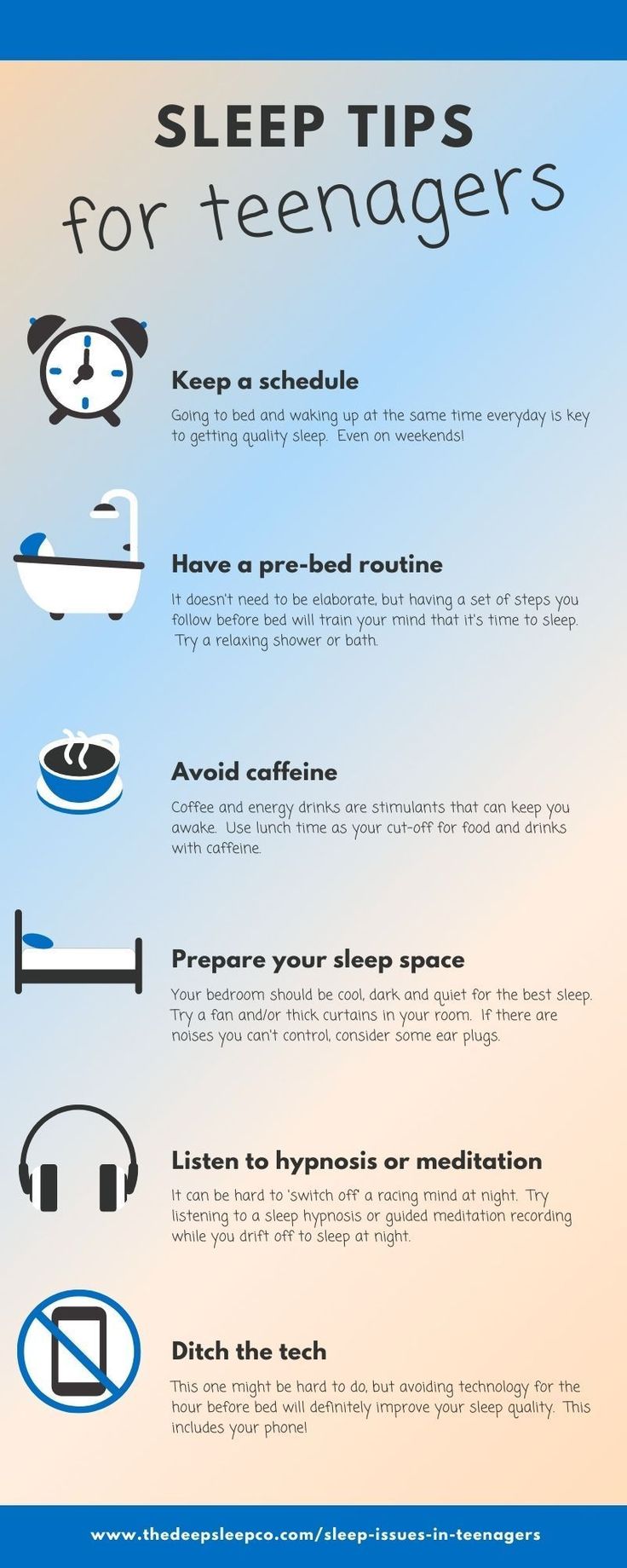 Sleep issues in teenagers are not unusual and there some simple measures that can be taken to support healthy sleep. Check out these sleep tips for teens.  Follow the link for more info.    #sleep #sleeptips #teens #teenagers Teen Sleeping, Sleeping Hacks, Fall Asleep Fast, Healthy Sleep Habits, How To Sleep, Sleep Remedies, Natural Sleep Remedies, Sleep Tips, Sleep Health