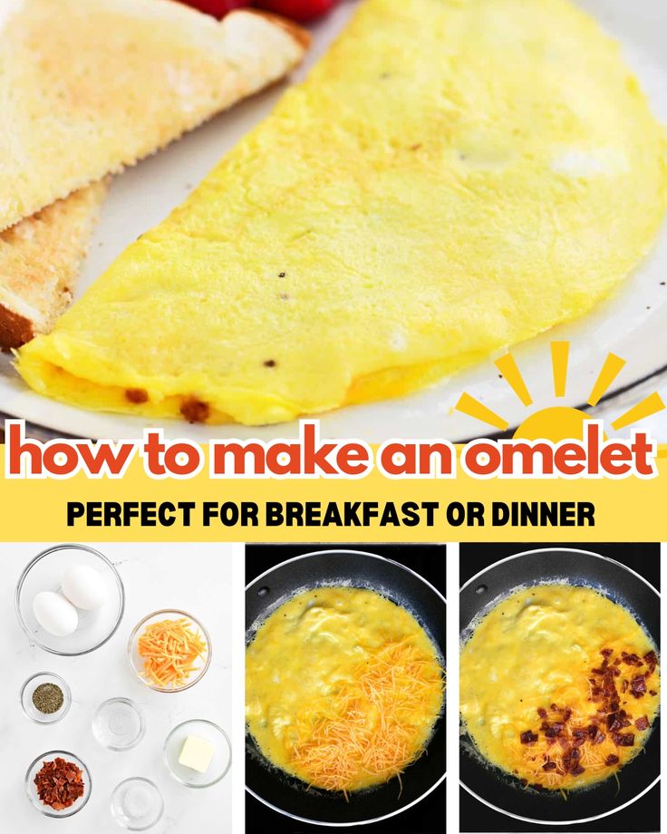 How to make an omelet. How Do You Make An Omelet, Sausage Egg And Cheese Omelet, How To Make Fluffy Omelettes, How To Make An Egg Omelette, Bacon Egg And Cheese Omelet, How To Make A Cheese Omelette, Egg Omelette Recipe Simple, Bacon Omelette Recipe Easy, Bacon And Cheese Omelette