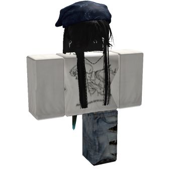 a person with a hat on top of two boxes that are attached to each other