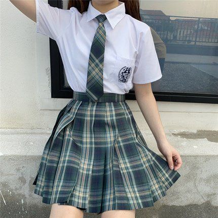 ❤Tie + short-sleeved blouse + check pleated skirt❤




Setup unit (cm)
 tops
 XS
 Length 59 Bust 84 Shoulder Width 37 Sleeve Length 19
 S. 
Length 60 Bust 88 Shoulder Width 38 Sleeve Length 20
 M.
 Length 61 Bust 94 Shoulder Width 39 Sleeve Length 21
 L.
 Length 62 Bust 100 Shoulder Width 40 Sleeve Length 22
 XL
 Length 64 Bust 104 Shoulder Width 41 Sleeve Length 23
 2XL
 Length 66 Bust 108 Shoulder Width 42 Sleeve Length 24

 bottoms
 XS
 Length 43 Waist 56-59
 S.
 Length 43 Waist 59-63
 M.
 Le Knee Socks Outfits, 19s Fashion, Chinese Fancy Dress, School Uniform Fashion, Pink Pleated Skirt, School Uniform Outfits, School Skirt, Uniform Dress, Modest Dresses Casual