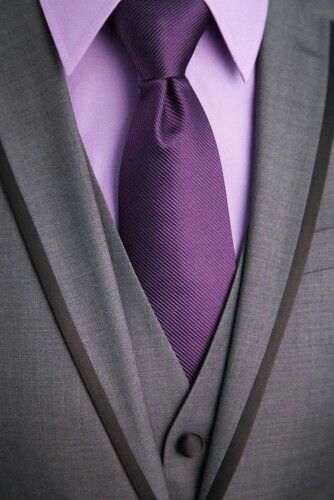 William Afton Aesthetic, Purple Shirt Outfits, Shirt And Tie Combinations, Lavender Shirt, Terno Slim, Stylish Mens Suits, Christmas Attire, Groom Wedding Attire, Outfit Hombre