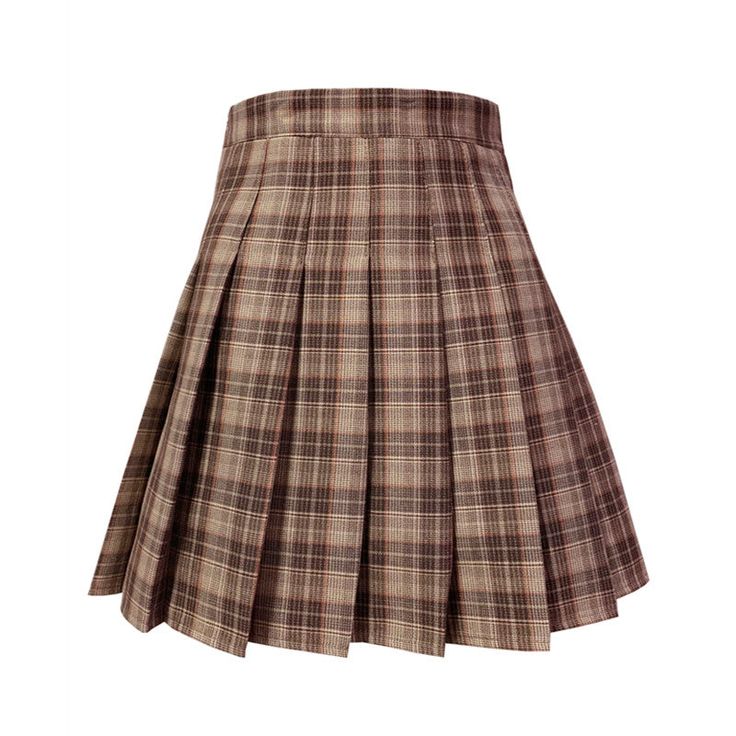 🌷 If you are looking at some special skirts, CutieKill is definitely a nice choice for you. Since 2016, we focus on selling various skirts in different design, inclusive sizes, good quality, great customer service. 🤎 Retro coffee plaid skirt is classic pleated skirt. We made the color combined with light and dark coffee by plaids in different size. It is not a dull color anymore. You can match with a blouse, t-shirt or jumper as our models. We received many requests for larger size, so this ti Brown Pleated Skirt, School Skirt, Stretchy Skirt, Retro Coffee, Pleated Shirt, Clothing Pieces, Dark Coffee, Weather Wear, Easy Trendy Outfits