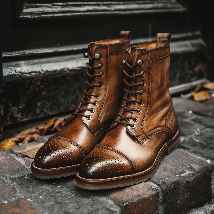 ❤️3" inch height increase brown leather modern boots for men | comfortable footwear with brown sole❤️ 👉Step into luxury with our handcrafted Italian leather shoes, designed for the discerning individual who values both style and comfort. Each pair is meticulously crafted by skilled artisans using the finest Italian leather, ensuring durability and a sophisticated look that never goes out of fashion. ❤️Features: 👉Premium Italian Leather: Sourced from the best tanneries in Italy, our leather is Brown Plain Toe Boots With Leather Footbed, Brown Boots With Stitched Sole And Plain Toe, Brown Luxury Chelsea Boots For Business, Luxury Brown Chelsea Boots For Business, Rugged Brown Boots In Vegetable Tanned Leather, Brown Calf Leather Shoes With Snip Toe, Brown High-top Leather Shoes For Business, Brown Rugged Boots In Vegetable Tanned Leather, Brown Chelsea Boots With Stitched Sole For Formal Occasions