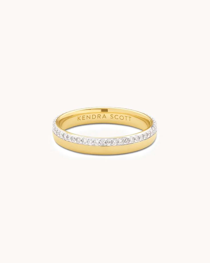 Whitney 14K Yellow Gold Band Ring in White Diamond Silver And Gold Wedding Bands Women, 2mm Engagement Ring Band, Thick White Gold Wedding Band, White And Yellow Gold Wedding Band, Ribbed Wedding Band, Silver Engagement Ring Gold Wedding Band, Gold Bands For Women, Oval Ring Stack, Gold And Silver Wedding Ring