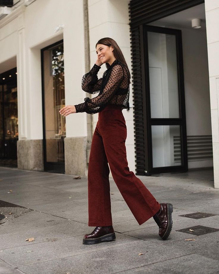 Dr. Martens on Instagram: “High shine, cherry red plus a little extra height. The Vegan Jadon brings extra attitude to every outfit. Link in bio. #drmartensstyle” Maroon Outfit Ideas, Red Doc Martens, Dr Martens Outfit, Dr Martens Style, Doc Martens Style, Maroon Outfit, Martens Style, Doc Martens Outfit, Elegante Casual