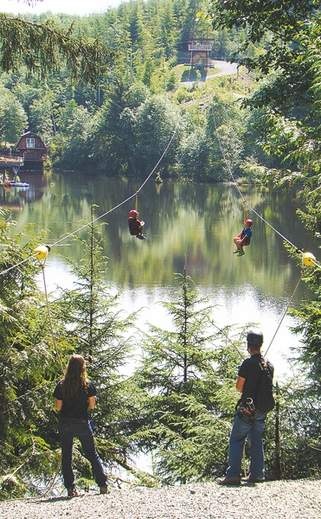 Dual zip lines above a seven-acre pond at High Life Adventures near Astoria. Crater Lake, Nature, Oregon Life, Explore Oregon, Oregon Hikes, Astoria Oregon, Beautiful Oregon, Zip Lining, Oregon Washington