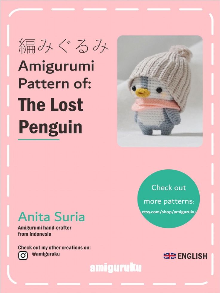 an amigurmi pattern of the lost penguin is featured in this book, which includes instructions to knit and crochet