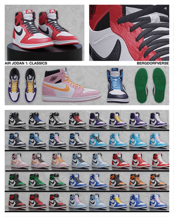 Air Jordan 1 Mega Collection in 2023 | Sims 4 teen, Sims 4 toddler ...