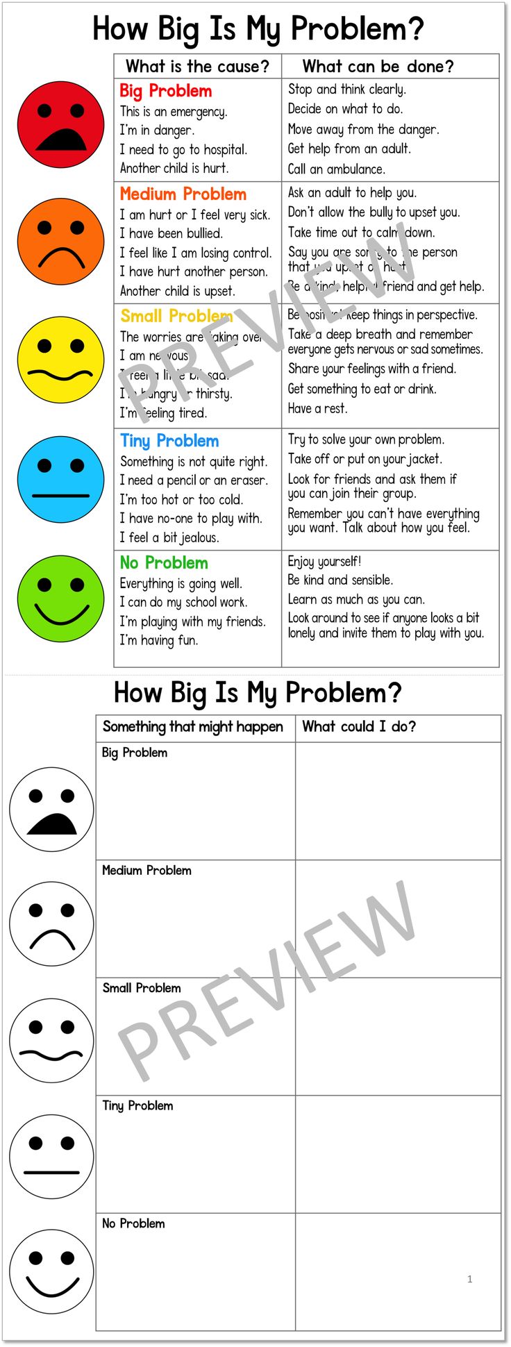 Size Of The Problem Free Printable