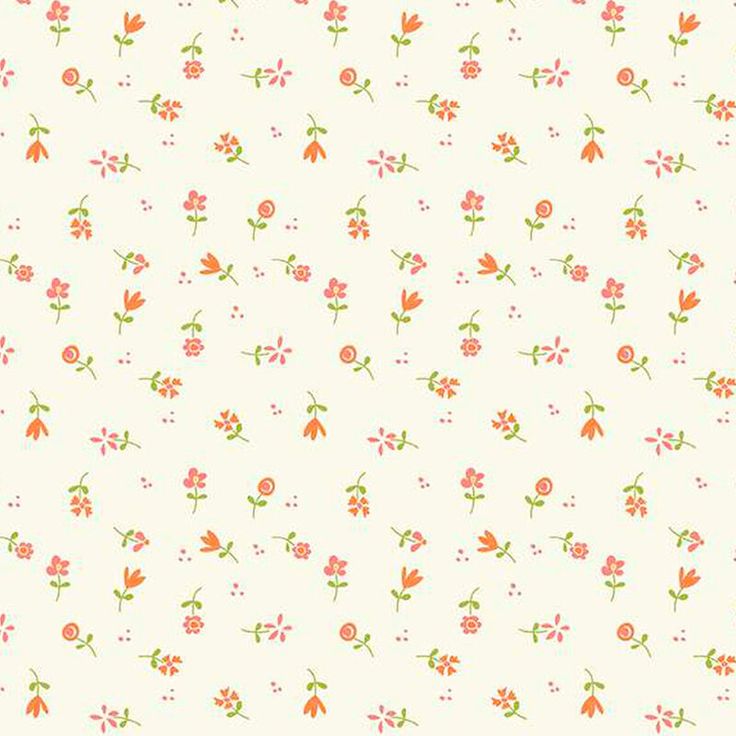 a white background with pink flowers and green leaves on the bottom right corner is an orange flower