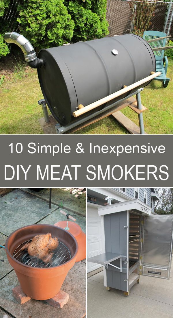 10 simple and expensive diy meat smokers that you can make in your backyard