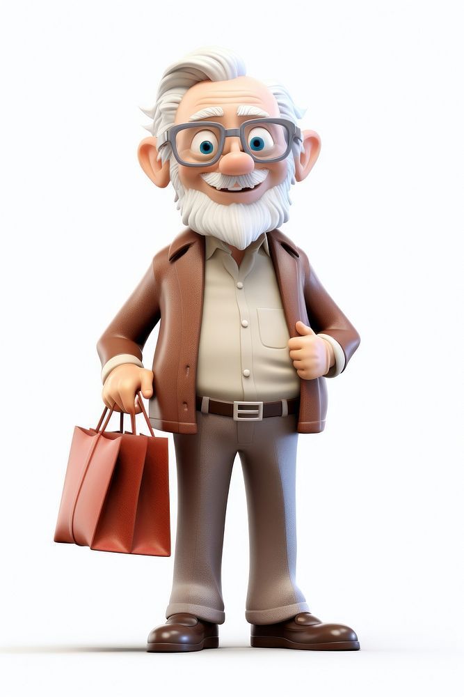 an old man with glasses and a bag is holding his hands in his pockets while standing