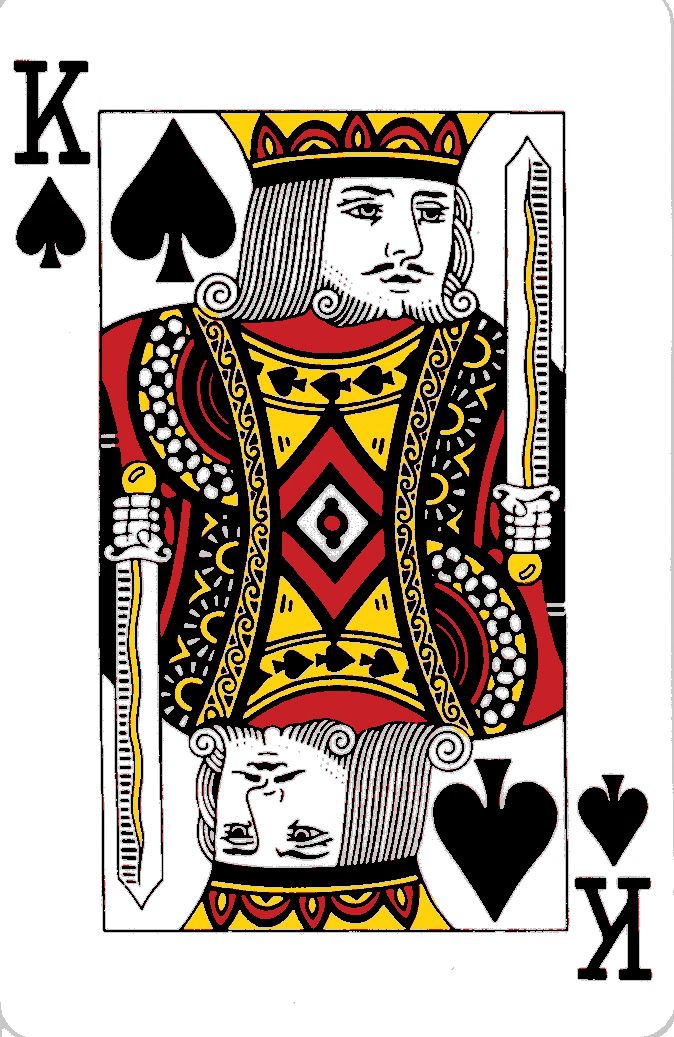 the king of spades playing card