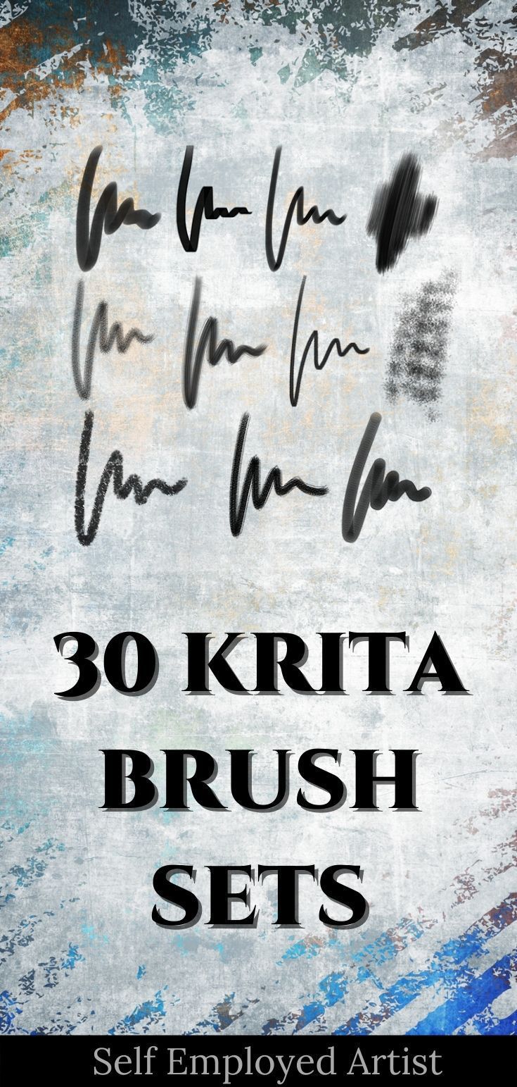 Loads of Brushpacks for Krita! + Exploring Krita's Brush Engines | Self ...