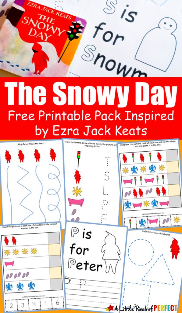 the snow day printable pack is perfect for kids to practice letter recognition