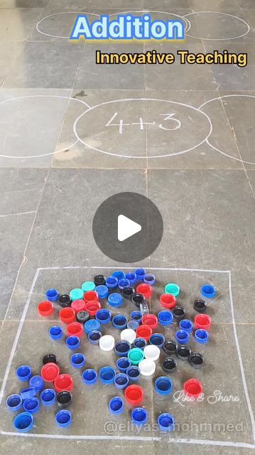 an interactive game for children to play with the numbers and colors on the chalkboard