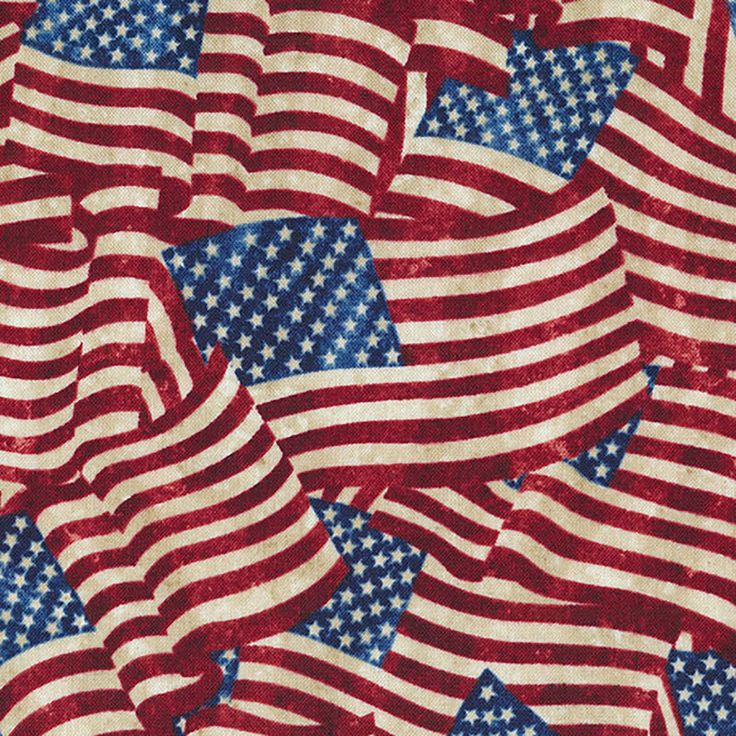 an american flag pattern is shown in red, white and blue colors with stars on it