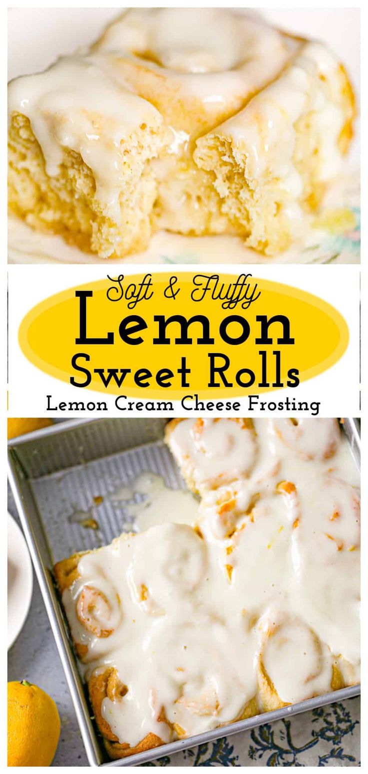 lemon sweet rolls with cream cheese frosting