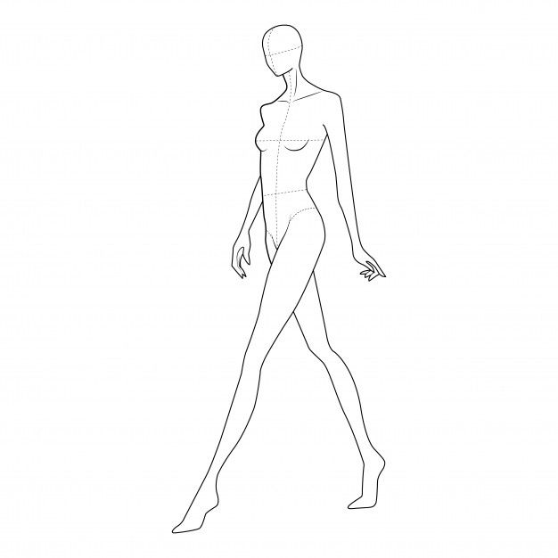 a woman's body is shown in this drawing