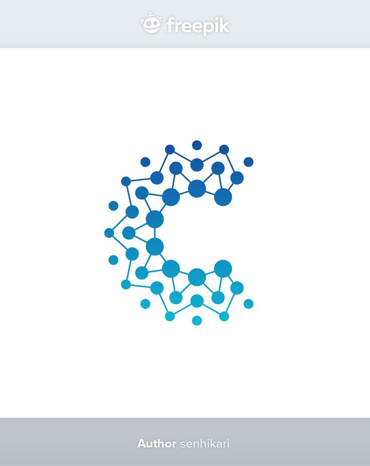 the letter s is made up of blue dots and connected by lines on a white background