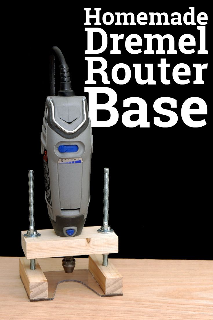 the homemade dremel router base is ready to use