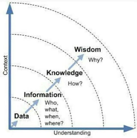 a diagram showing the different stages of information