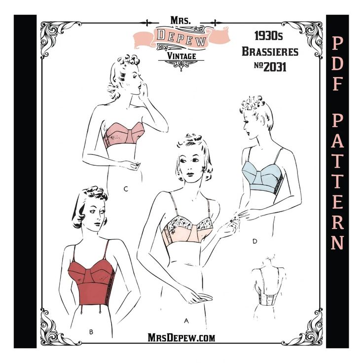 three women in swimsuits from the 1950's, one is wearing a bra and