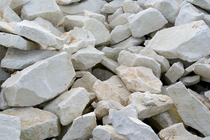 a pile of white rocks sitting next to each other