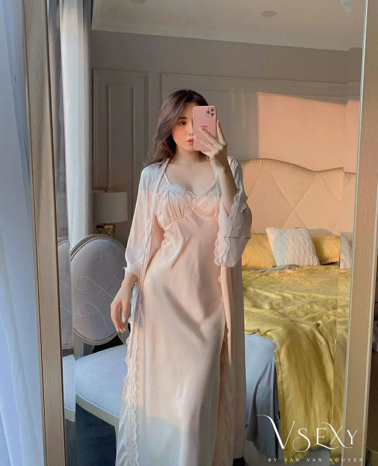 Women Nightwear Dresses, Girls Night Dress, Night Wear Dress, Beautiful Nightgown, Nightwear Dress, Pajama Fashion, Sleepwear Fashion, Night Dress For Women, Nightgowns For Women