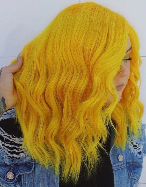 Yellow Hair Dye, Bright Red Hair Color, Yellow Hair Color, Drag Make-up, Bright Red Hair, Beautiful Red Hair, Hair Color Highlights, Hair Color Blue, Yellow Hair